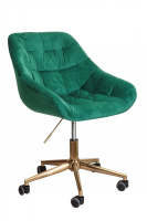 Кресло Бали бархат зеленое